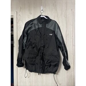 Motocentric‎ Motorcycle Jacket Mens M Black Gray Windbreaker Riding Pants
